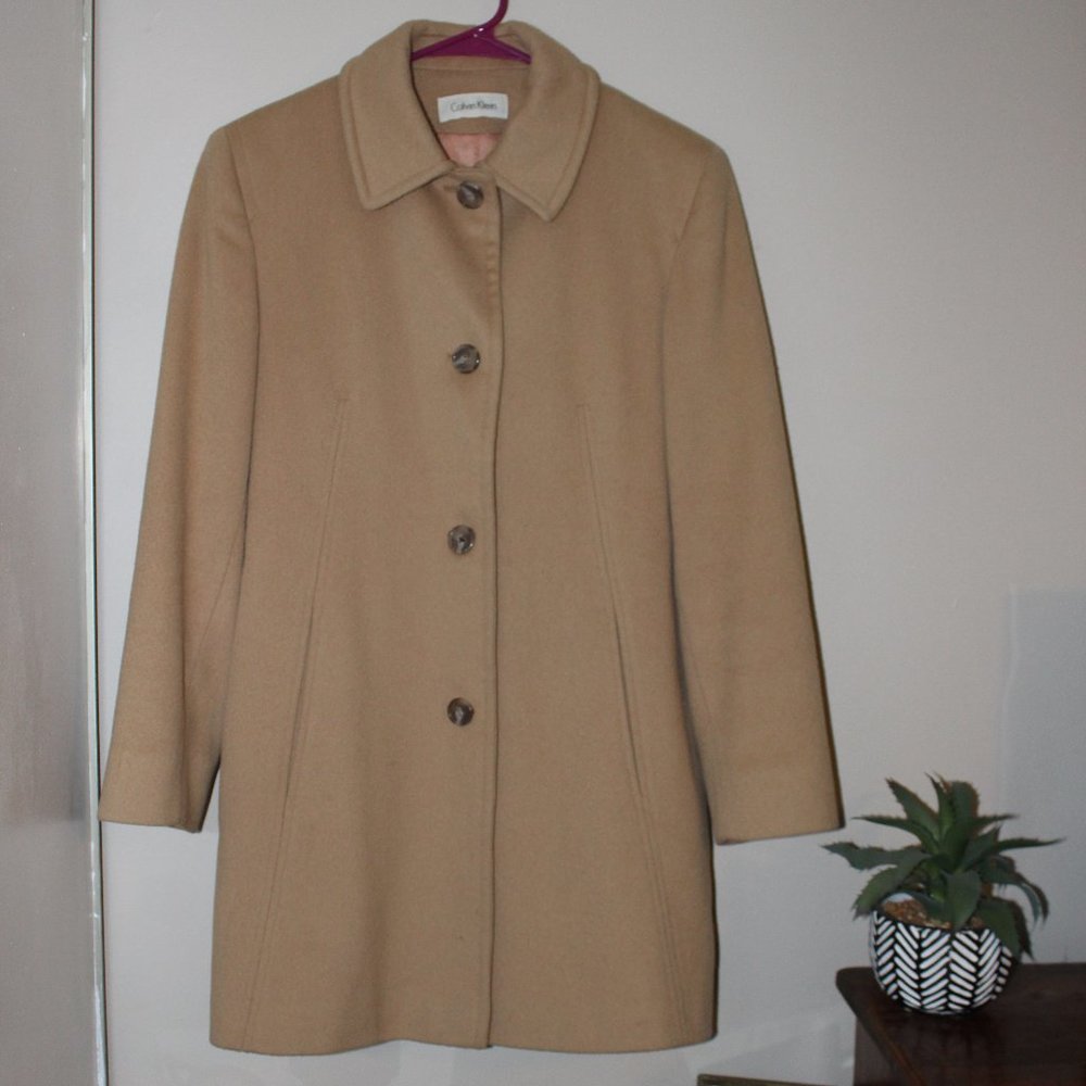 Wool Calvin Klein Peacoat